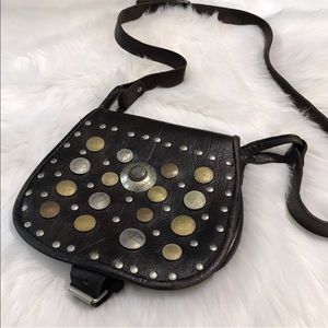VTG Bohemian Gypsy 
 Distressed Leather Bag